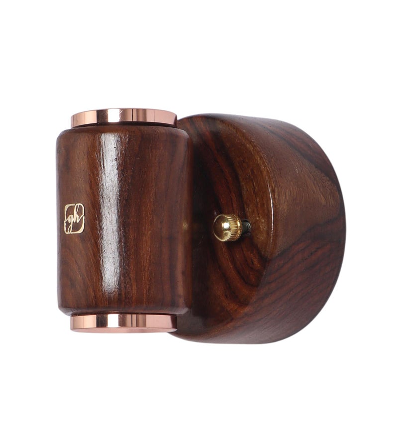 Green House Handmade Sheesham Wood Wall Light Lamp | 2 Way Light - UP/Down | 3W+3W Warm White LED | Modern Wooden Wall Sconce for Living Room, Bedroom, Staircase, Hallway Decor | Pack of 1 - Image 2