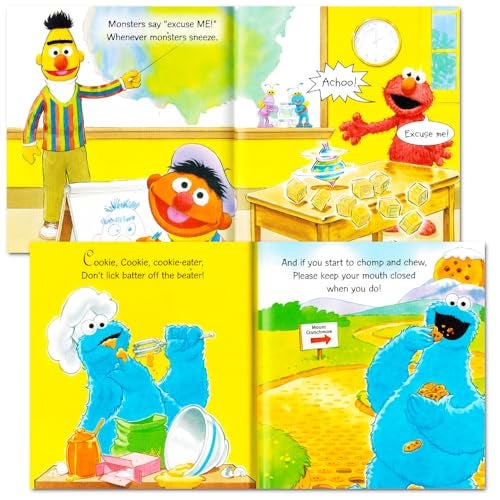 Sesame Street كتب آداب إلمو من شارع السمسم للأطفال مجموعة من 8 كتب آداب - Image 5