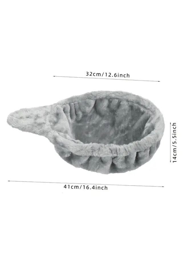 Large Grey Cat Tree Hammock Soft Plush Bed For Large Cats Indoor Outdoor Use - Image 3
