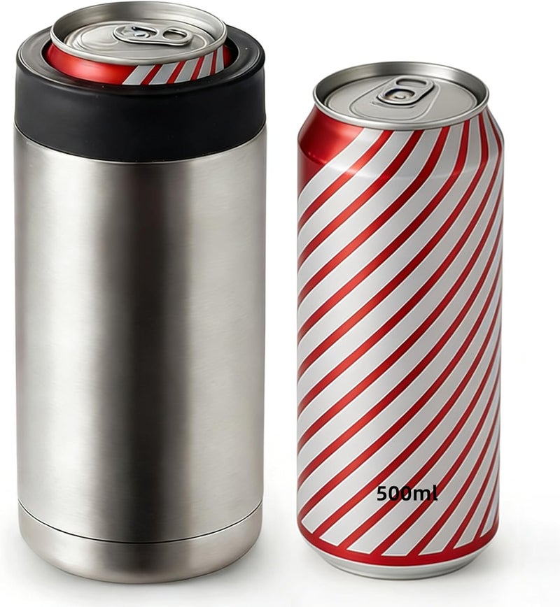 Gteller Can Insulator, Double Wall Stainless Steel Insulated Can Cooler, Beer Bottle holder 16oz 17oz(17oz-500ml) - Image 1