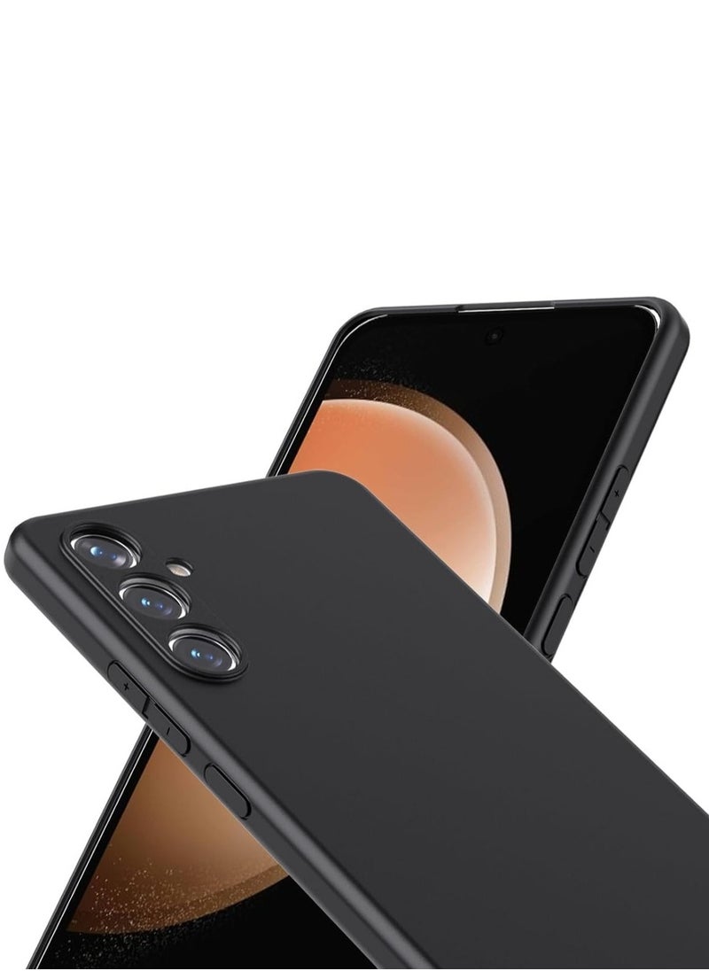 Generic - Case for Samsung Galaxy S24 FE 5G, Camera Protection Ultra Slim Soft TPU Silicone Matte Shockproof Bumper Full-Body Protective Cover for Samsung Galaxy S24 FE 2024 (Black) - Image 1