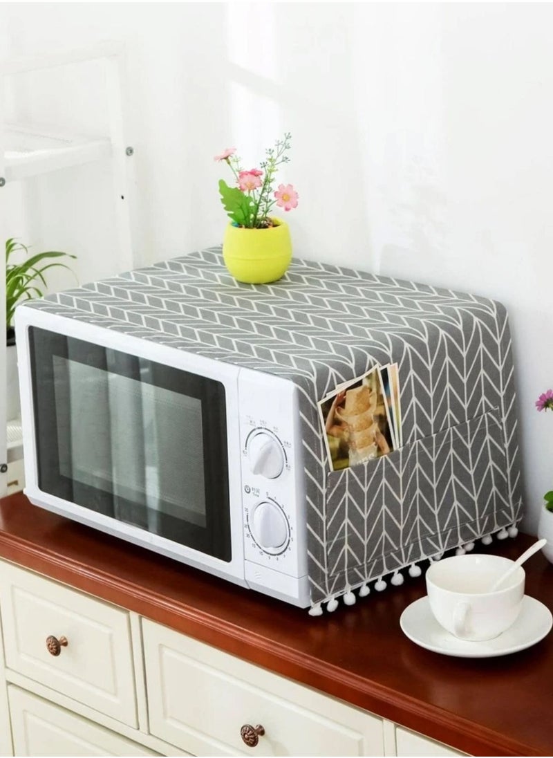 Generic Gray microwave oven cover  - Image 1