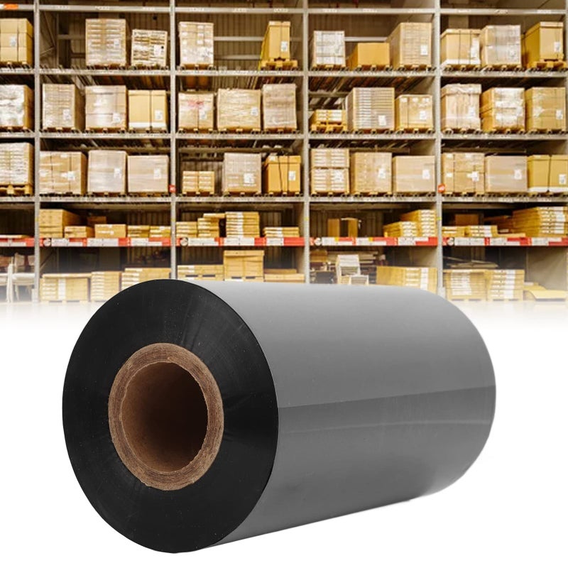 Black Resin Antistatic Thermal Transfer Ribbon 110mm X 300m For PET PVC Synthetic Paper - Image 4