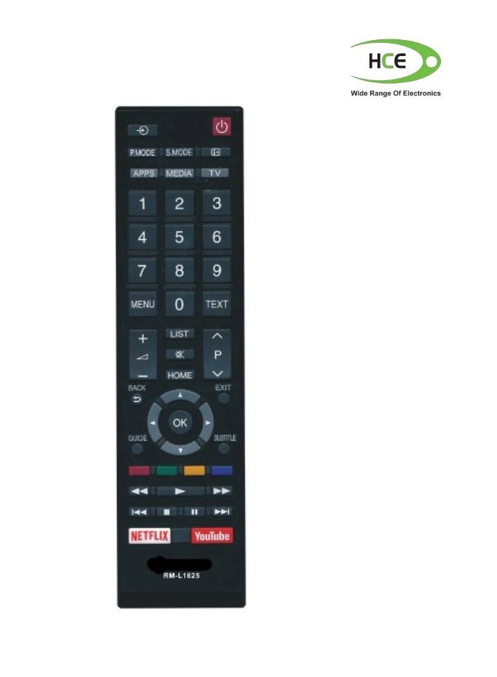 Universal Remote Control Replace Toshiba TV Remote for All Toshiba TV Replacement for LCD LED HDTV Smart TVs Remote Black