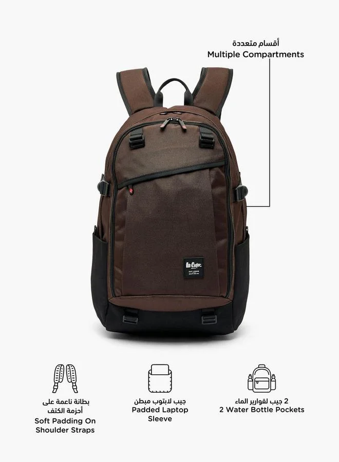 Lee Cooper Solid School Backpack For Kids 13 Years+ With Padded Shoulder Straps