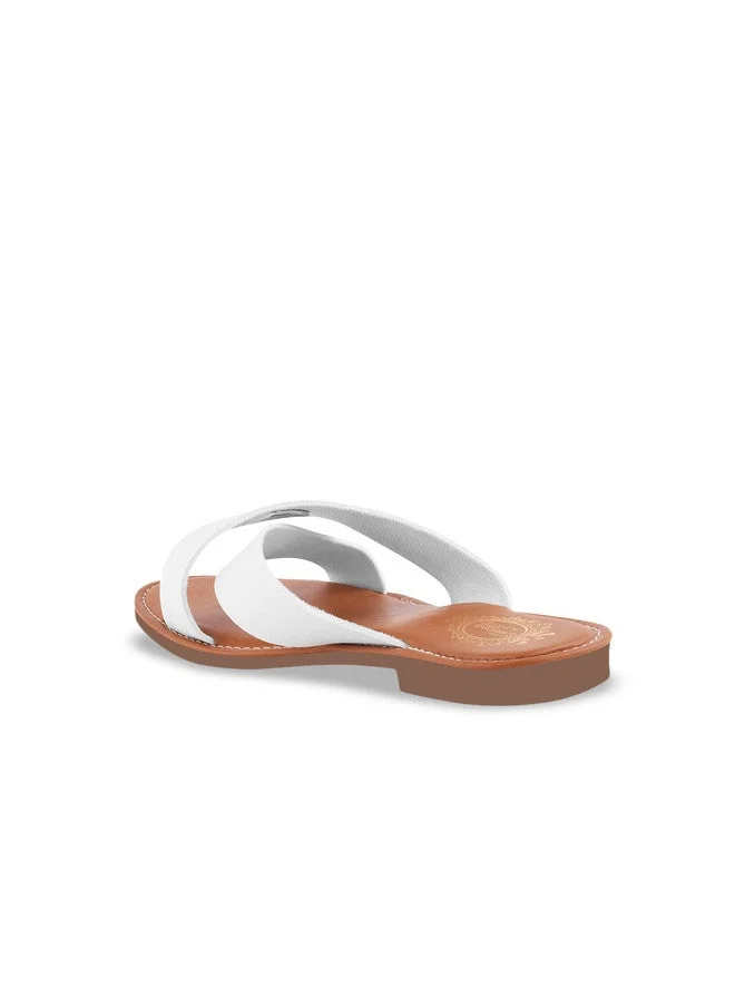 Shoetopia Shoetopia Women’s  Flat Sandals with Cross Strap Design | Stylish Casual Slip-On Flats for Daily Footwear & Ethnic Outfits