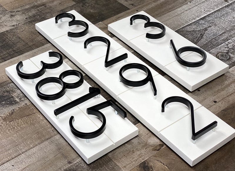 OLADOT 5" Stainless Steel Floating House Number, Metal Modern House Numbers, Garden Door Mailbox Decor Number with Nail Kit, Coated Black, 911 Visibility Signage (0) - Image 4