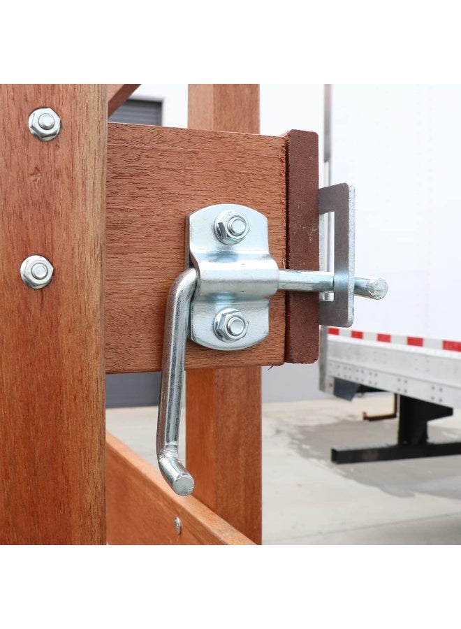 Boxer Boxer Pkg of (2) Corner Gate Latch Sets for Stake Body Gates - Clear Zinc  - Image 3