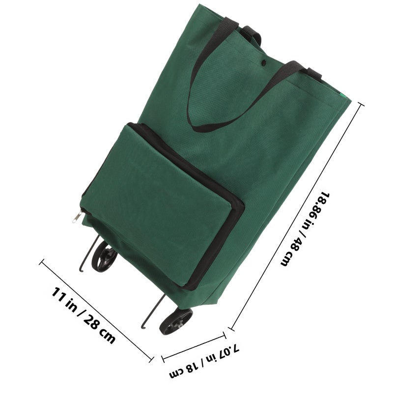 Shopping Cart With Wheel Large Capacity Grocery Bag Outdoor Trolley Bag Grocery Cart Bag - Image 2