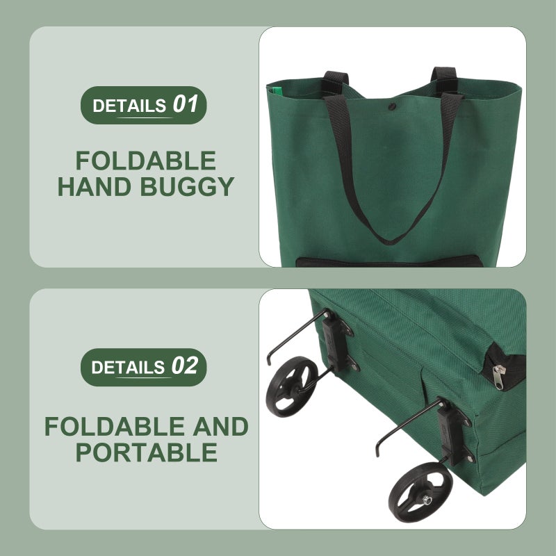 Shopping Cart With Wheel Large Capacity Grocery Bag Outdoor Trolley Bag Grocery Cart Bag - Image 4