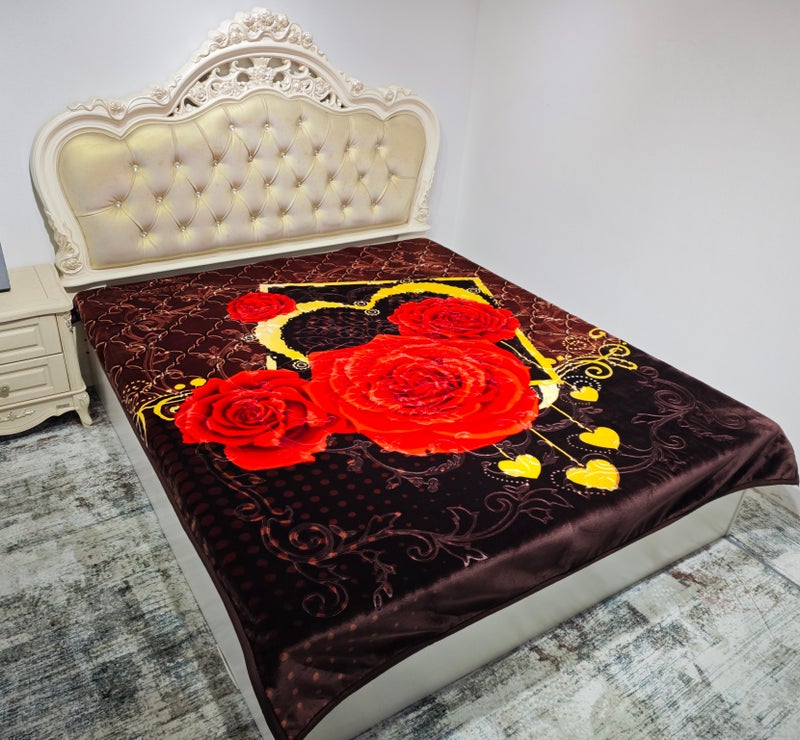 ستارجولد بطانية راشيل مطبوعة فائقة النعومة من طبقتين دافئة ومريحة للنوم بوزن 15 رطل - Image 1