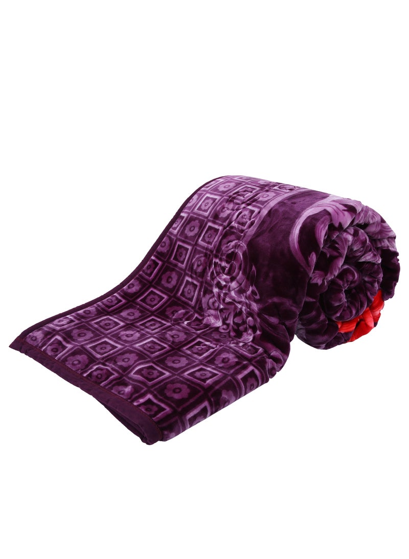 ستارجولد بطانية راشيل مطبوعة فائقة النعومة من طبقتين دافئة ومريحة للنوم بوزن 15 رطل - Image 4