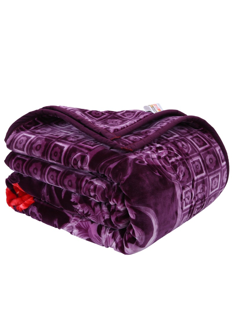 ستارجولد بطانية راشيل مطبوعة فائقة النعومة من طبقتين دافئة ومريحة للنوم بوزن 15 رطل - Image 3