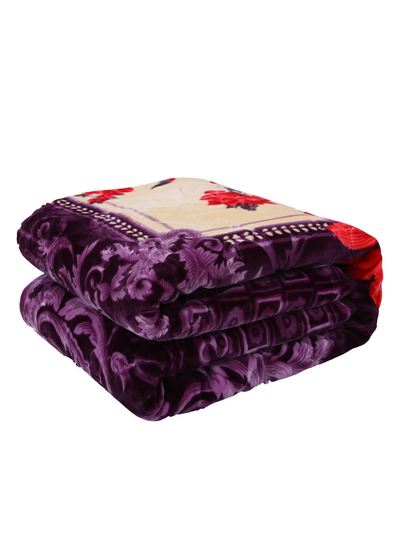 ستارجولد بطانية راشيل مطبوعة فائقة النعومة من طبقتين دافئة ومريحة للنوم بوزن 15 رطل - Image 2