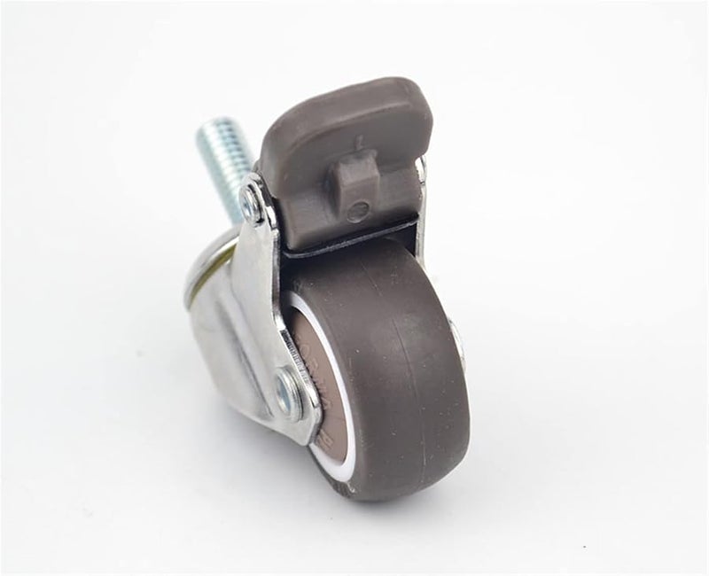 Mute Wheels Casters With Brake Anti Wrap Bear 20 30 40kg For Furniture 2 Inch 2Pcs - Image 4