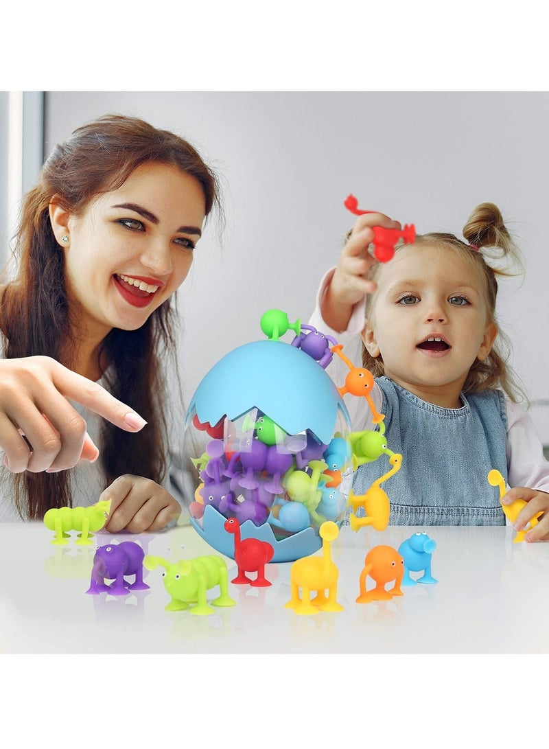 ميكسد لعبة مصاصة ، 40 قطعة من لعب الأطفال حمام ، 3 4 5 6 7 سنوات من العمر الفتيان والفتيات لعبة الضغط الإفراج عن السفر - Image 5