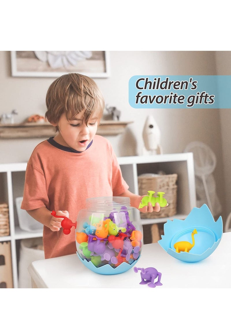 ميكسد لعبة مصاصة ، 40 قطعة من لعب الأطفال حمام ، 3 4 5 6 7 سنوات من العمر الفتيان والفتيات لعبة الضغط الإفراج عن السفر - Image 4