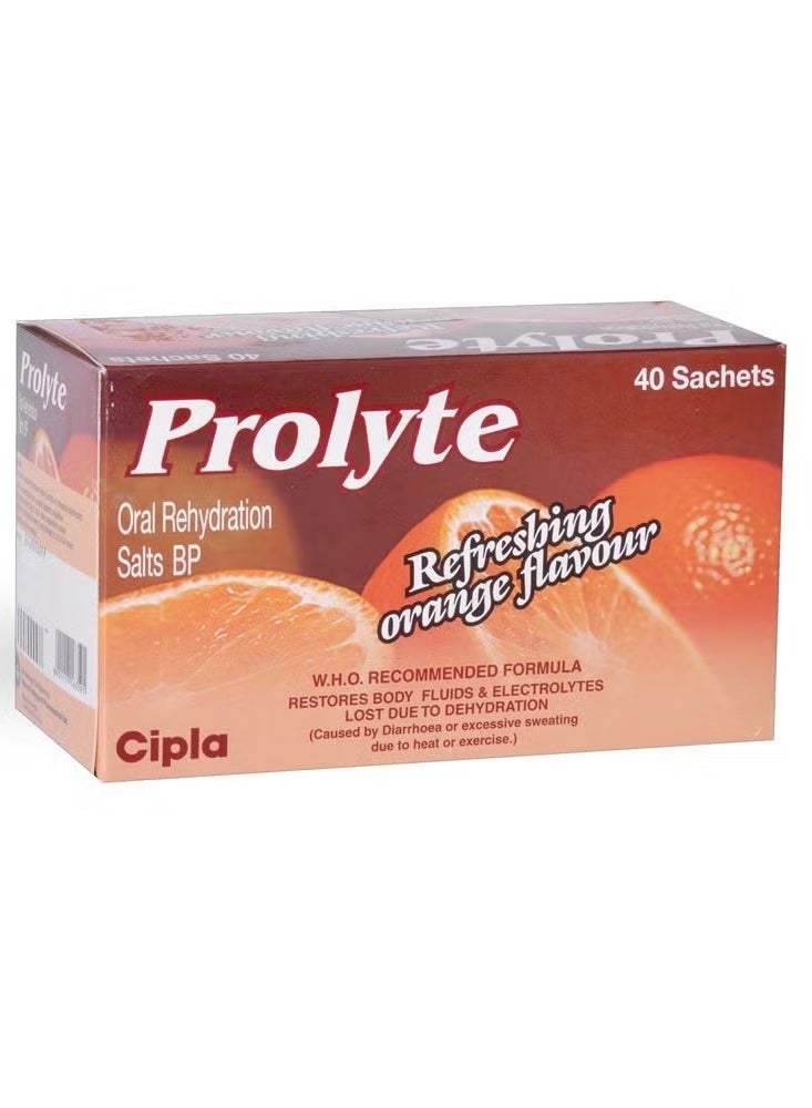 Prolyte Orange Sachets 4.2g 40s | Electrolyte ORS Hydration Powder
