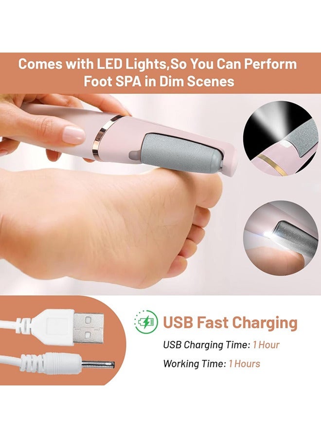 Electric Foot Callus Remover,Electric Callus Remover Professional Pedicure Tool with 2 Gears,Foot File, Scrubber Pedicure Tools for Cracked Heels Dead Skin, Exfoliating Heel Files for Feet Care - Image 4