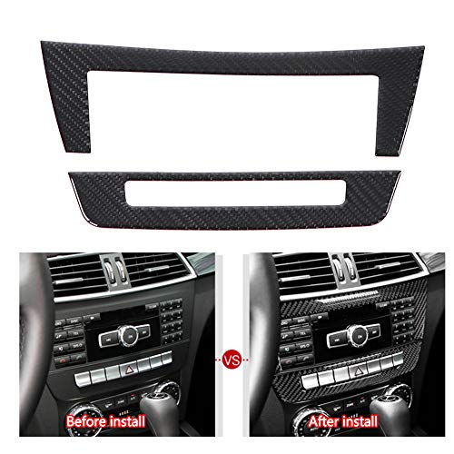 KIMISS Console Central Control Panel Cover Car Console Central Trim for W204,Carbon Fiber(Classic) - Image 3
