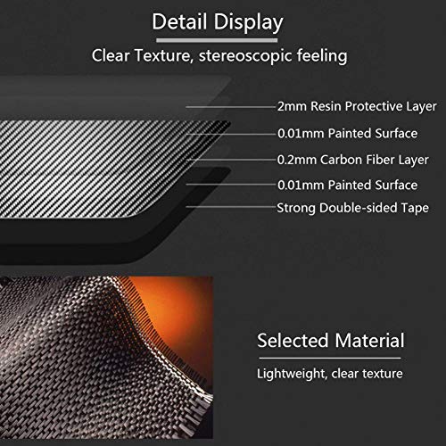 KIMISS Console Central Control Panel Cover Car Console Central Trim for W204,Carbon Fiber(Classic) - Image 5