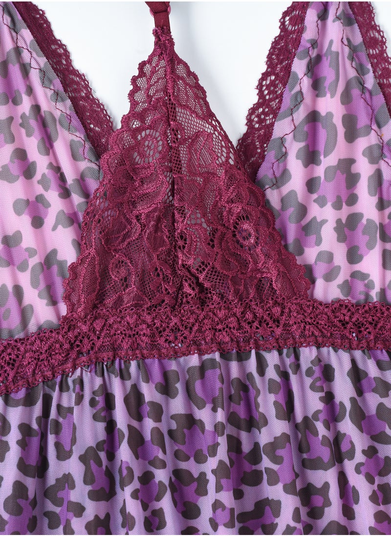 Lacy Dreams فستان دمية بيبي مع سروال داخلي  - Image 3