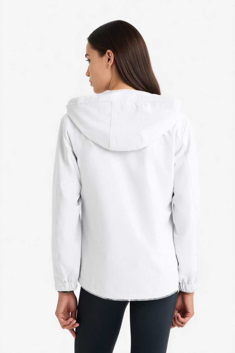 DeFactoFit Regular Fit Hooded Zip-Up Waterproof Jacket - Image 3