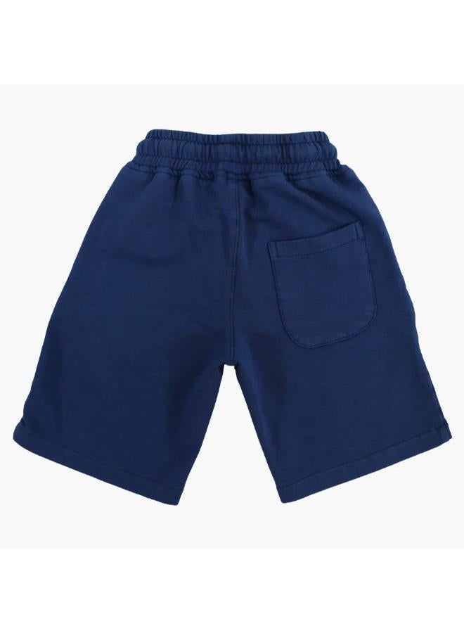 Boys Cotton Shorts - Indigo - Image 2