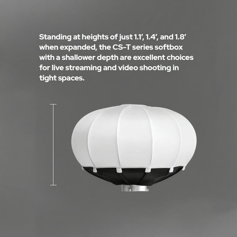 CS-85T 85cm/33.4in Quick Release Lantern Softbox Professional Foldable Softbox with Standard Bowen Mount for Photography Studio Photography Portrait Live Stream - Image 4