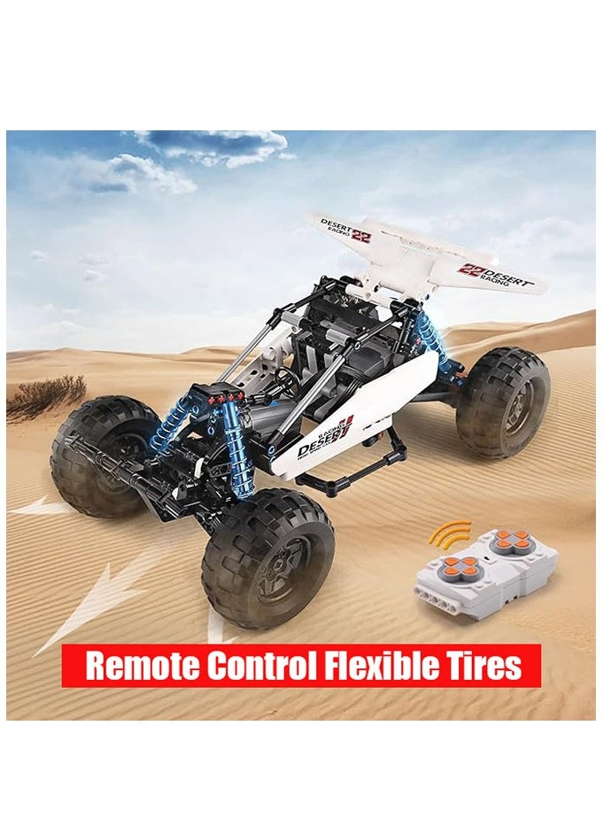 mould king 18001 Educational Desert Racing Building Kit, Remote Control Off-Road Buggy Racer Car Toy Building Blocks Toys, for Boys & Girls Age 8+ (394 Pieces)  - Image 4