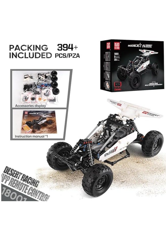 mould king 18001 Educational Desert Racing Building Kit, Remote Control Off-Road Buggy Racer Car Toy Building Blocks Toys, for Boys & Girls Age 8+ (394 Pieces)  - Image 5