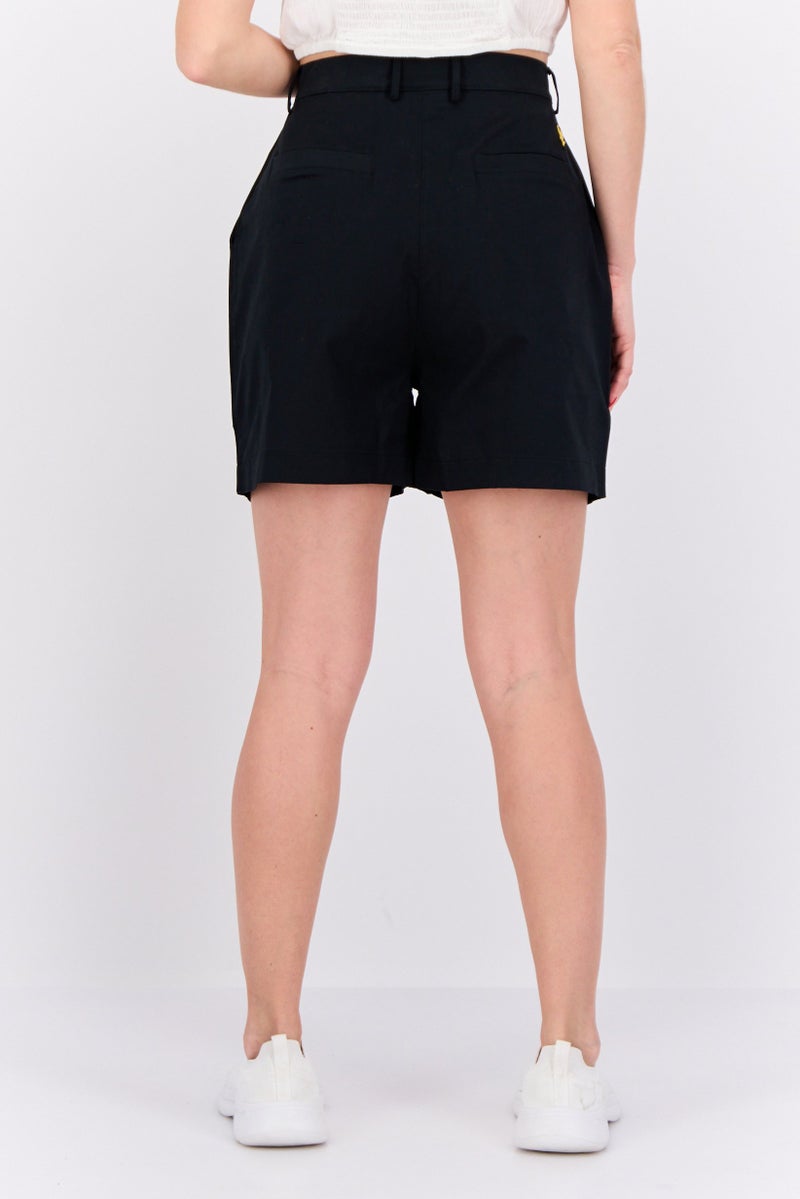 Lyle & Scott Women Solid Chino Shorts, Jet Black - Image 3