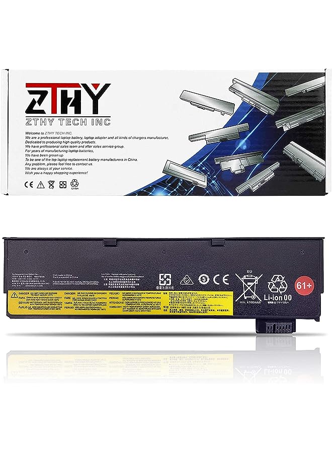 ZTHY 61+ 01Av425 L18M6P71 Laptop Battery Compatible Lenovo Thinkpad T470 T570 T480 T580 A475 P51S P52S Tp25 4X50M08811 01Av491 Sb10K97582 Sb10K97583 Sb10K97661 48Wh 4400Mah 6-Cell - Image 1