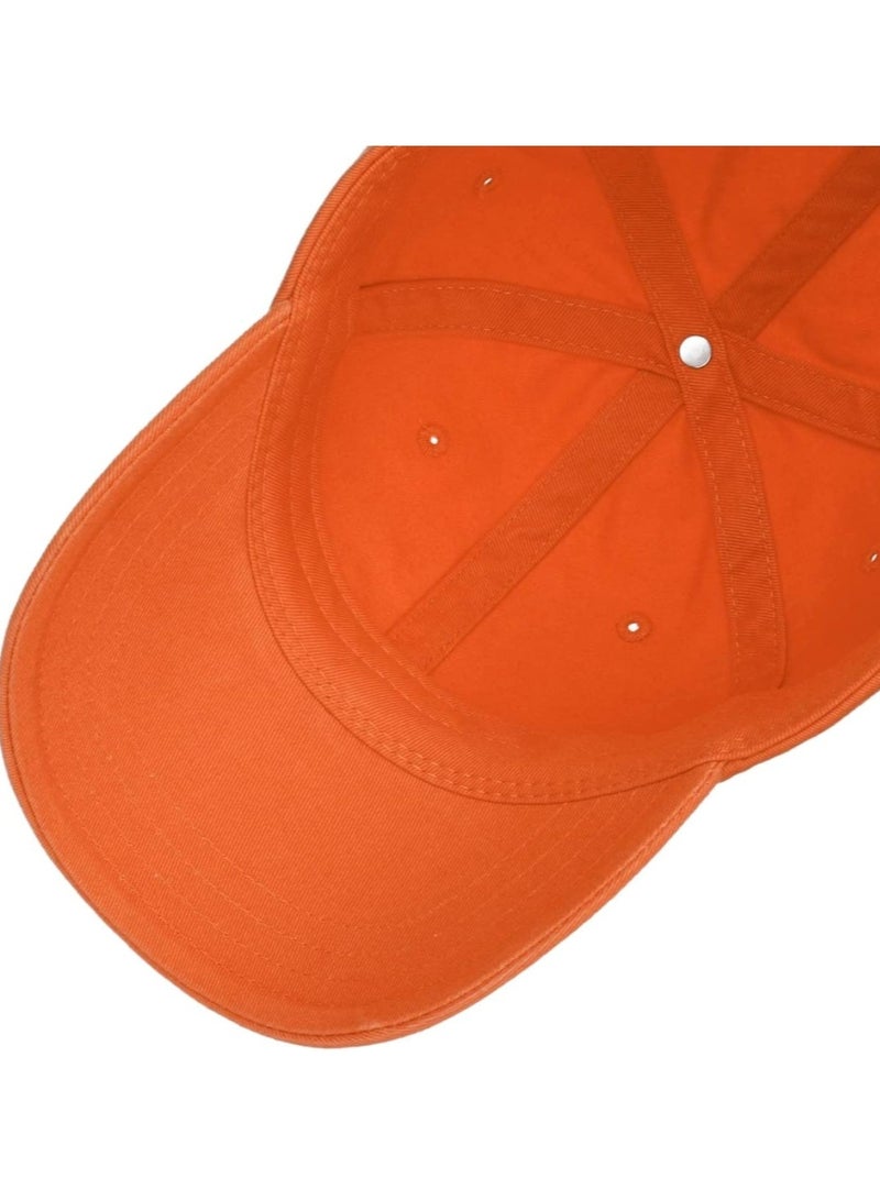 A sporty baseball cap, a sports cap, a casual cap, a hip-hop cap, a cap suitable for running and outdoor activities. A women's cap with an attractive adjustable design, orange color.  - Image 2
