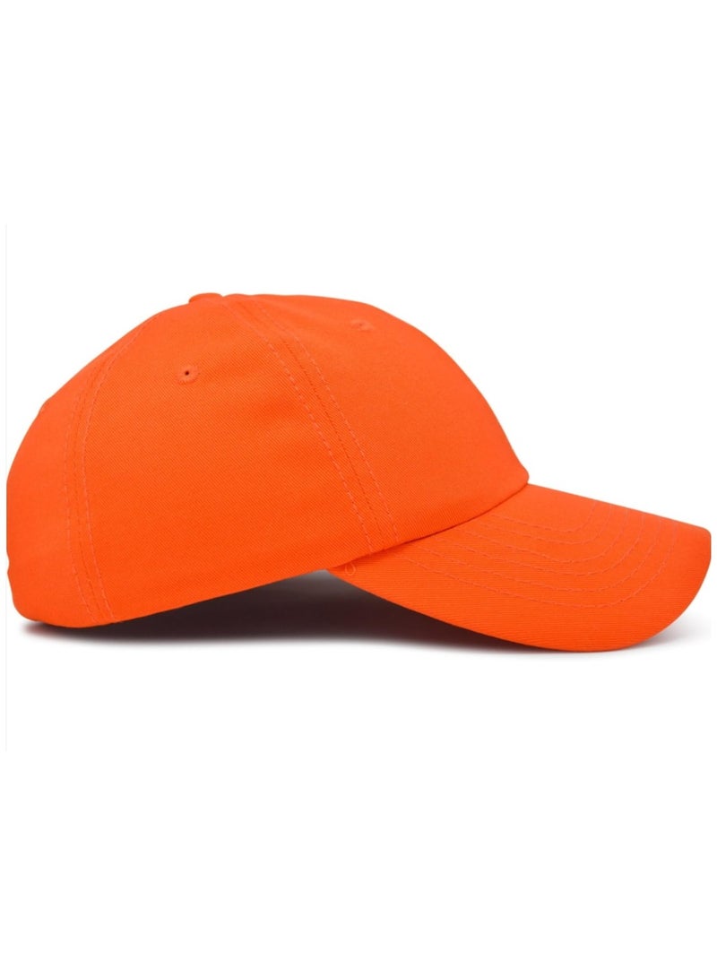 A sporty baseball cap, a sports cap, a casual cap, a hip-hop cap, a cap suitable for running and outdoor activities. A women's cap with an attractive adjustable design, orange color.  - Image 4