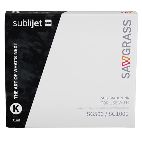 Sawgrass SubliJet UHD Sublimation Ink Cartridge - Black - High-Performance Ink SG500 SG1000 Sublimation Printers - Long-Lasting, High-Viscosity Gel Ink for Vibrant, Crisp Prints - Image 1
