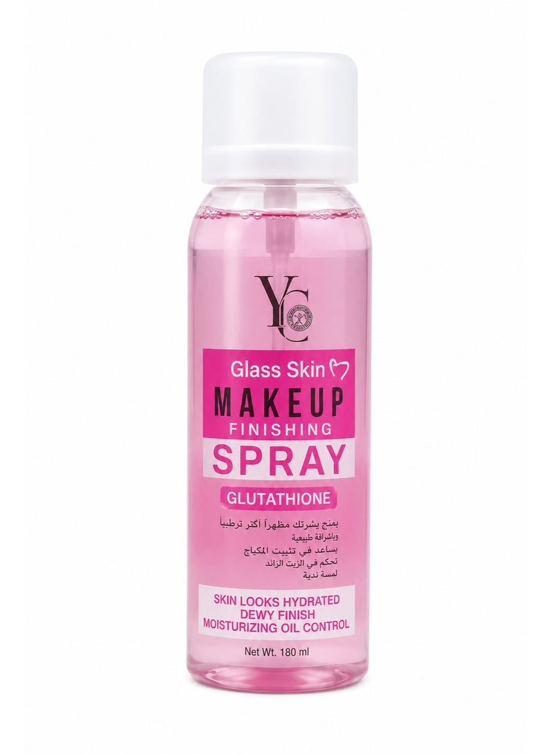YC Glass Skin Makeup Finishing Spray with Glutathione, 180ml - Image 1