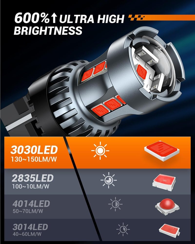 SEALIGHT مصابيح الفرامل الحمراء LED SEALIGHT 7443 7440 - Image 4