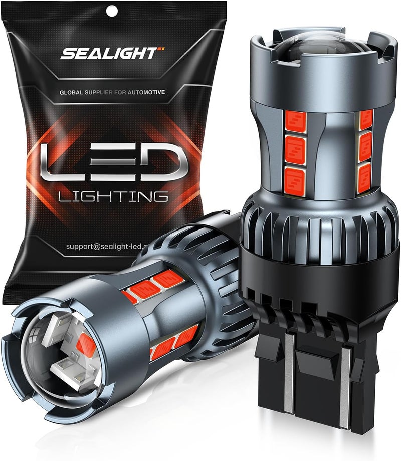SEALIGHT مصابيح الفرامل الحمراء LED SEALIGHT 7443 7440 - Image 1