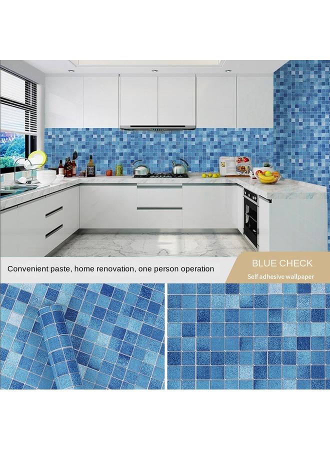 Bluejw Kitchen Wallpaper Self Adhesive Surface Stickers Bathroom Moisture Proof Waterproof Mosaic Wallpaper For Toilet - Image 1