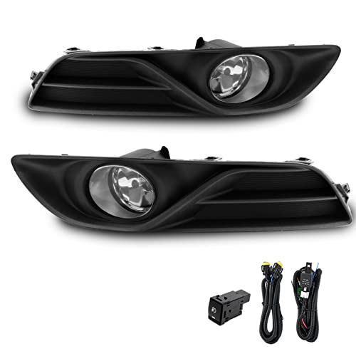 WEZEMLIGHT Fog Lights Assembly Replacement For 2013-2015 Nissan Sentra with H11 12V 55W Halogen Bulbs Included Switch And Wiring Kit(Clear Lens) - Image 2