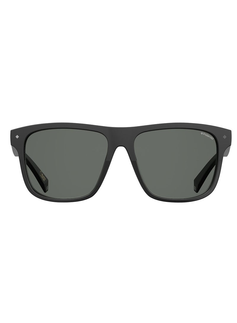 Polaroid Polarized Square Eyewear Sunglasses PLD 6041/S      BLACK 56 - Image 2
