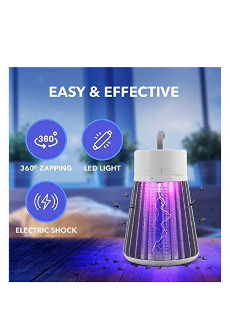 SYOSI - دافع البق، قاتل البعوض قابل لإعادة الشحن يعمل بالطاقة من USB، قاتل كهربائي للباعوض للداخل، جهاز قاتل للأشعة فوق البنفسجية للبعوض والحشرات والذباب والناموس المنزلي - Image 1