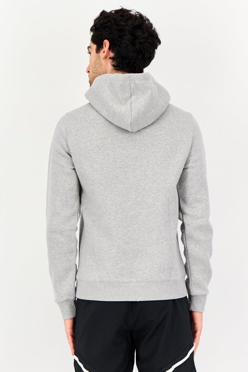 Reebok Men Sportswear Fit Long Sleeve Outdoor Hoodie, Heather Grey - Image 3