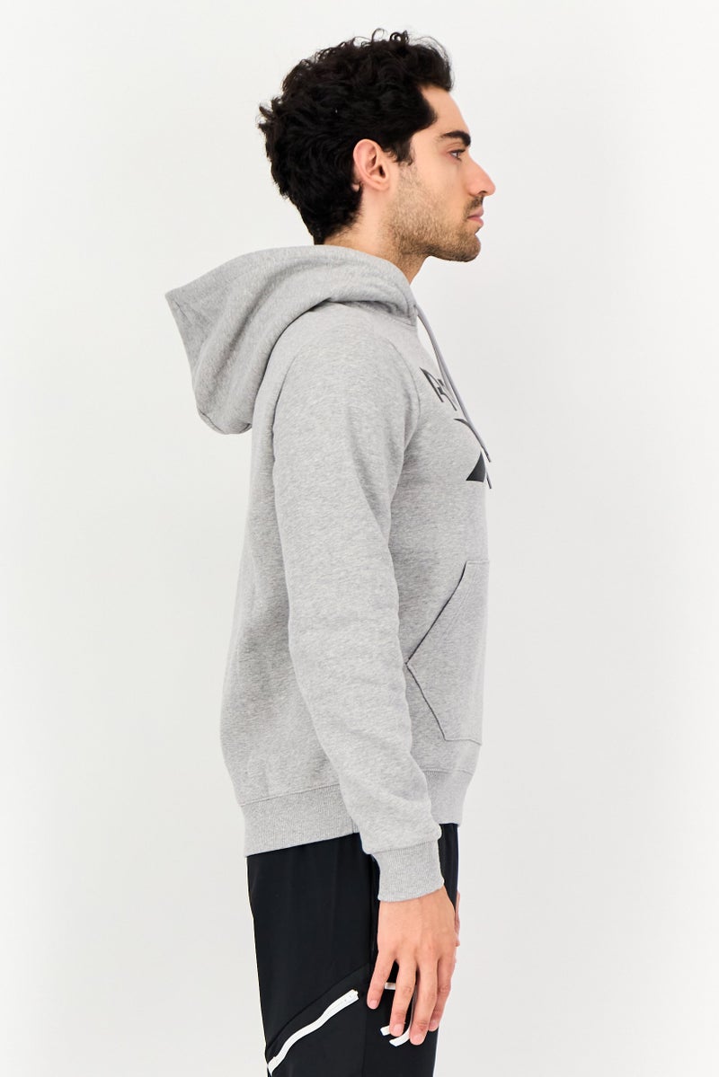 Reebok Men Sportswear Fit Long Sleeve Outdoor Hoodie, Heather Grey - Image 2