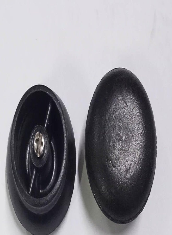 Generic Pot Lid Cover Knob Handle 00-6 (2PCS, Black, Plastic, Round) - Image 1