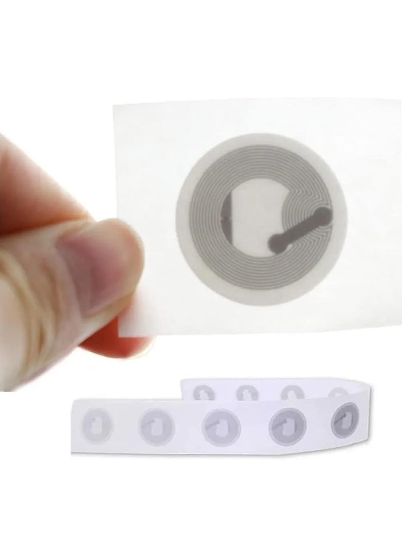 Rubik NFC 216 Paper Sticker 888 Bytes Tags, Transparent Self-adhesive Ntag216 Token Tags Compatible with RFID IC Mifare 13.56mhz TagMo Amiibo (20 Tags) - Image 1