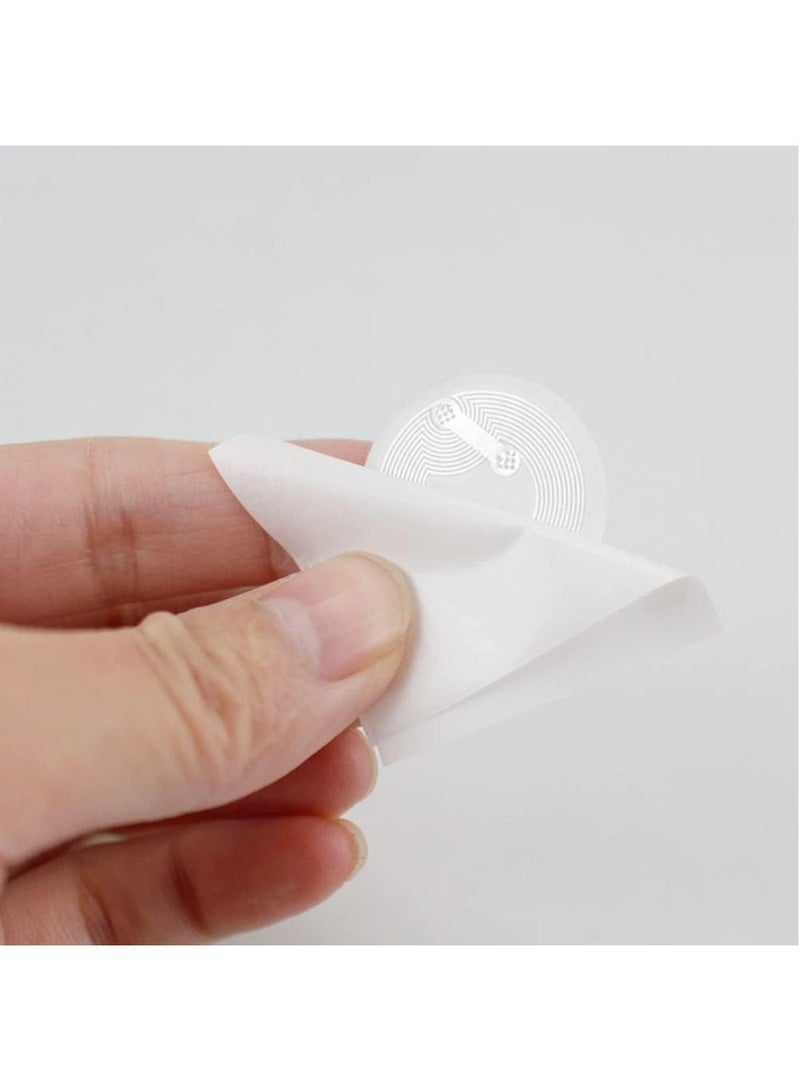 Rubik NFC 216 Paper Sticker 888 Bytes Tags, Transparent Self-adhesive Ntag216 Token Tags Compatible with RFID IC Mifare 13.56mhz TagMo Amiibo (20 Tags) - Image 2