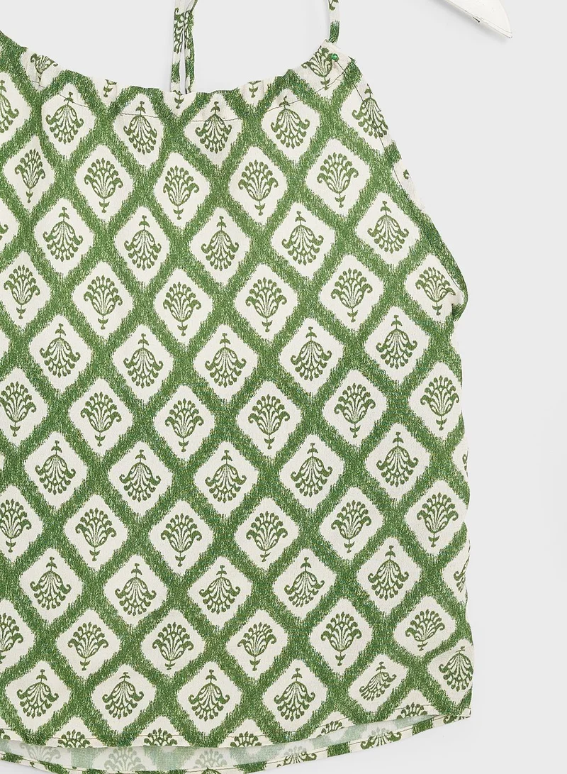 MANGO Youth Geometric Print Top