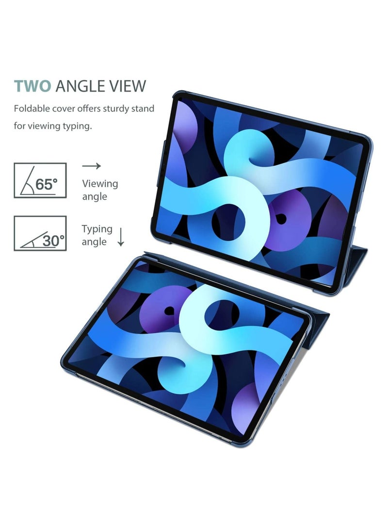 Procases iPad Air 5/Air 4 Case 10.9" with Screen Protector, Slim Stand Hard Shell Protective Smart Cover for 10.9 inch iPad Air 4th 2020/Air 5th 2022 with Tempered Glass -Navy - Image 5